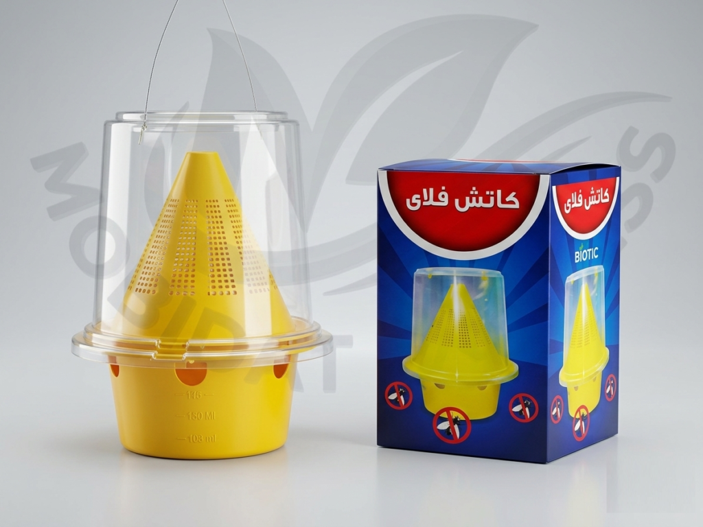 مصيدة فرمونية بيولوجية + علبة فيرمون كاتش فلاى( 3 اكياس )